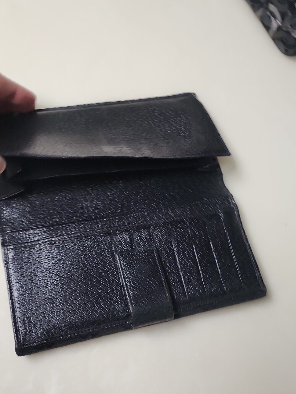 Gucci Black GG Monogram Continental Wallet with Metal Plaque - Picture 7 of 9